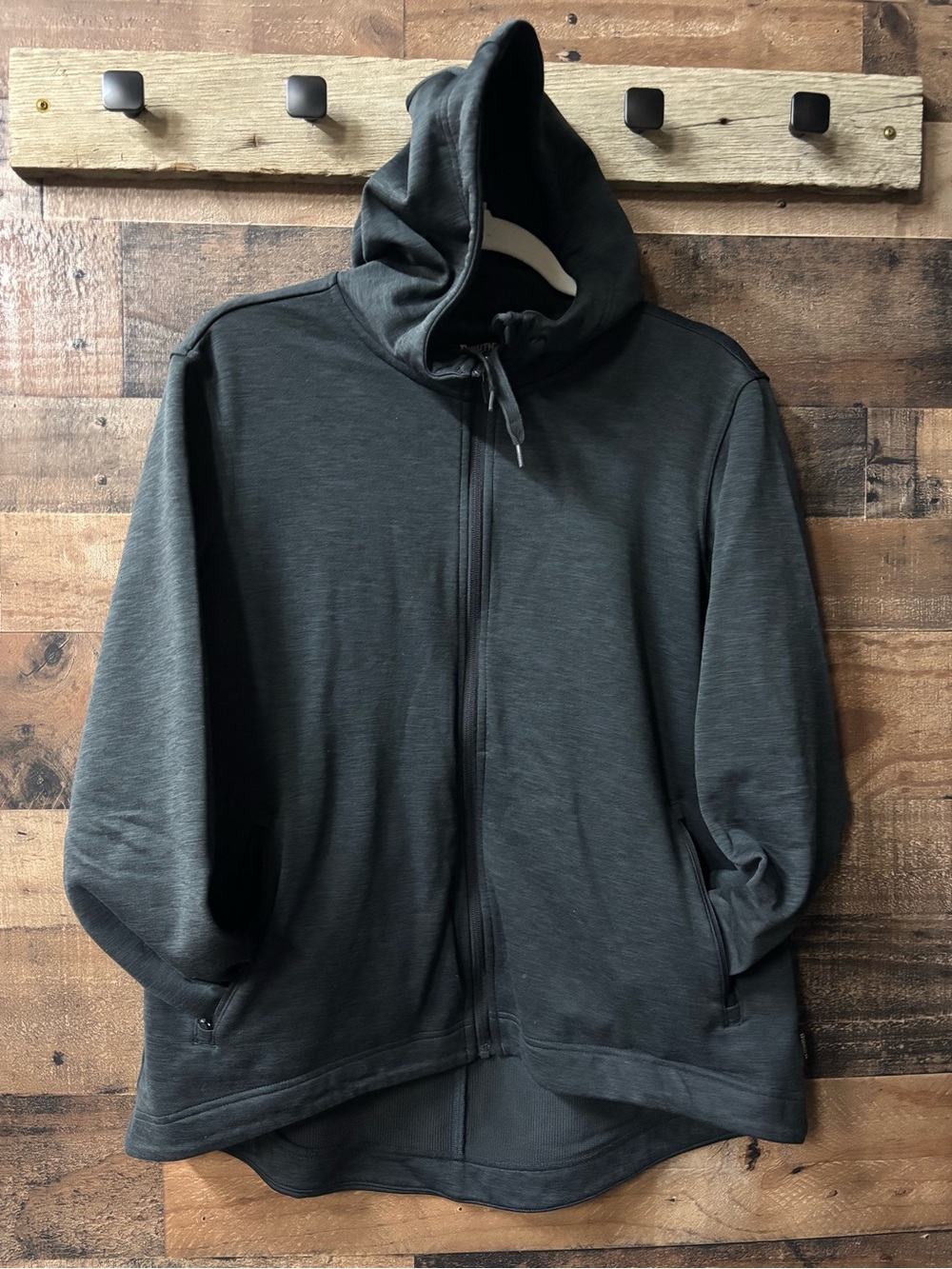 Duluth Trading Co Charcoal Full-Zip Hooded Sweatshirt